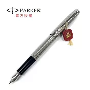 PARKER 新商籟 鋼筆 亮銀白夾