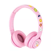 BAMiNi Topone 兒童專用耳罩式藍牙耳機 粉色