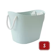 《八幡化成》棉繩收納籃 | 整理籃 置物籃 儲物箱 - 薄荷綠S