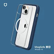 犀牛盾 iPhone 14 (6.1吋) Mod NX(MagSafe兼容) 邊框背蓋兩用手機保護殼- 海軍藍