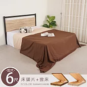 Homelike 喜家居雙人加大6尺掀床組(二色)(2228) 梧桐