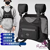 【iSPurple】運動必備＊馬甲背心網面跑步機能胸包