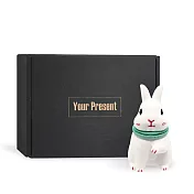 O’Pretty 歐沛媞 室內/車用 香氛擴香石擺飾-可愛兔(3X6cm)-多色可選 綠色