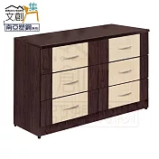 【文創集】杜亞 環保4.1尺南亞塑鋼六斗櫃/收納櫃 時尚雙色
