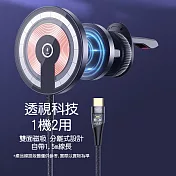 TOTU拓途 明系列15W車載無線充CACW063 灰色