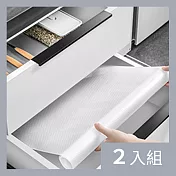 CS22 日本rakumiya防水防潮防油防蟲抗菌貼紙櫥櫃抽屜墊-2入 透明圓款(無背膠抗菌)