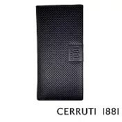 【Cerruti 1881】義大利頂級小牛皮12卡長夾 KLAUS系列(黑色 CEPU05541M)