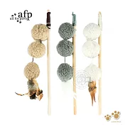 afp 羔羊毛系列 貓薄荷 貓玩具 逗貓棒 吊繩 寵物玩具 逗貓玩具 羊毛球逗貓棒(隨機出貨)