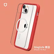 犀牛盾 iPhone 14 Plus (6.7吋) Mod NX(MagSafe兼容) 邊框背蓋兩用手機保護殼- 紅