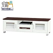 【文創集】巴莉 環保5.2尺南亞塑鋼二門單抽電視櫃/視聽櫃 時尚雙色