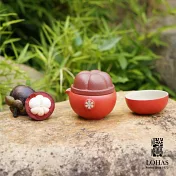 【陸寶LOHAS】知足常樂旅行茶器 山竹常樂 日式風格 一壺2杯+布盒　 富貴紅