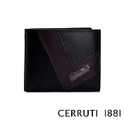 【Cerruti 1881】限量2折 義大利頂級小牛皮8卡短夾 全新專櫃展示品(黑色 CEPU05095M)