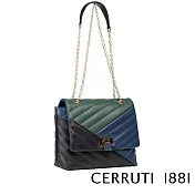 【Cerruti 1881】限量2折 義大利頂級小牛皮肩背包 全新專櫃展示品(CEBA05590M)