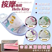 日本進口經典Hello Kitty按摩拖鞋(SA4159) 黑色L
