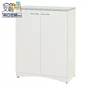 【文創集】奈米 環保2.7尺南亞塑鋼開門鞋櫃 時尚雙色
