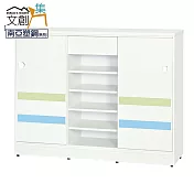 【文創集】多比斯 環保4.4尺南亞塑鋼推門單抽鞋櫃 時尚雙色