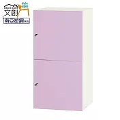 【文創集】歷克 環保1.3尺南亞塑鋼雙開門置物櫃/收納櫃 時尚雙色