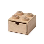 Room Copenhagen 樂高 LEGO® 樂高桌上型木製四凸抽屜收納箱 淺色橡木