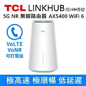 TCL LINKHUB HH512 5G NR 無線分享路由器 AX5400 WiFi 6