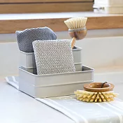 《KitchenCraft》Nostalgia復古刷具海綿瀝水架 | 菜瓜布架 瀝水架 - 淺灰