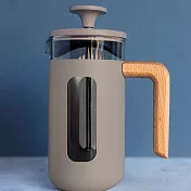 《La Cafetiere》法式濾壓壺 | 泡茶器 冷泡壺 沖茶器 法壓壺 咖啡壺 奶泡杯 - 奶茶灰350ml