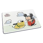 【Disney迪士尼】軟式珪藻土吸水地墊 Tsum系列 珪藻土 地墊 (60*40*0.5cm) 綠線米奇布魯托