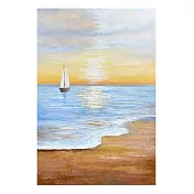 【御畫房】一帆風順 手繪抽象油畫-60*90cm無框掛畫 6090-503 (客製商品)