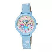 Hello Kitty 美樂蒂&雙子星45TH 紀念錶-藍