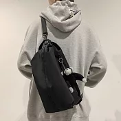 E.City 百搭立體長筒多用挎包 黑