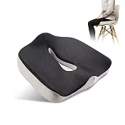 美臀紓壓美姿曲線坐墊 黑灰