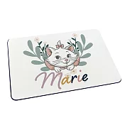 【Disney迪士尼】軟式珪藻土吸水地墊 可愛動物系列 珪藻土 地墊 (60*40*0.5cm) 花朵瑪麗貓