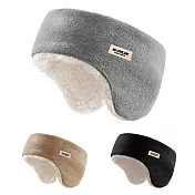 時尚保暖好搭配!! GOLOV.EJOY 耳罩 眼罩 髮帶 多功能貼心設計 防寒防風好實用 登山 運動 慢跑 購物逛街 化妝 居家休閒 舒適高彈性 灰色