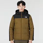 The North Face M MFO TRAVEL DOWN HOODIE  APFQ 男羽絨外套-NF0A4U82WMB S 卡其