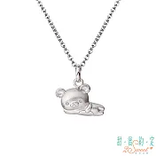 甜蜜約定2SWEET 午後時光拉拉熊Rilakkuma純銀墜子  送黑皮繩項鍊