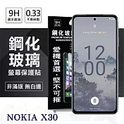 Nokia X30 超強防爆鋼化玻璃保護貼 (非滿版) 螢幕保護貼 強化玻璃 9H 0.33mm 透明