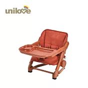 unilove 英國Feed Me攜帶式可升降寶寶餐椅(餐椅+椅墊) - 南瓜橘
