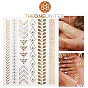 【The One】歐美時尚金屬感紋身貼(大)-4-莉芙的花園