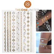 【The One】歐美時尚金屬感紋身貼(大)-5-狩獵月神