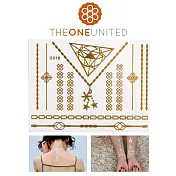 【The One】歐美時尚金屬感紋身貼(小)-1-安潔的秘密