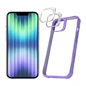 JTLEGEND for iPhone 14 6.1 Hybrid Cushion DX 超軍規防摔殼 紫色