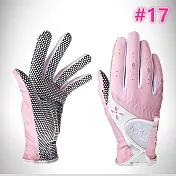 【LOTUS 樂特斯】高爾夫手套 女用 韓版 PICK CAT防滑手套 17碼