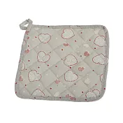 《VERSA》Kamira方形隔熱墊 | 桌墊 鍋墊 餐墊 耐熱墊 杯墊 - 愛心灰