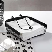 《VERSA》弧形餐巾紙架(網紋黑) | 紙巾架 面紙盒 紙巾盒 衛生紙盒