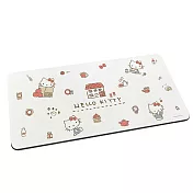 【Sanrio 三麗鷗】軟式珪藻土吸水地墊 連續圖系列 地墊 珪藻土 (80*38*0.5cm) 居家凱蒂貓