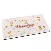 【Sanrio 三麗鷗】軟式珪藻土吸水地墊 連續圖系列 地墊 珪藻土 (80*38*0.5cm) 花朵哈妮鹿