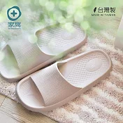 【+O家窩】MIT 雅漫EVA輕量釋壓厚軟底防滑拖鞋-男女款/多色可選-香頌奶茶 (23cm)