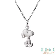 甜蜜約定2SWEET 勇敢向前史奴比Snoopy純銀墜子  送黑皮繩項鍊