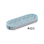 JIAGO 抽屜式瀝水肥皂架 藍色
