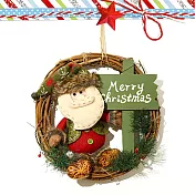 狂歡聖誕季-花環藤圈35CM- 老人