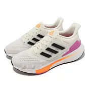 adidas 慢跑鞋 EQ21 Run 女鞋 白 橘 粉紅 基本款 緩震 透氣 運動鞋 愛迪達 GY2208